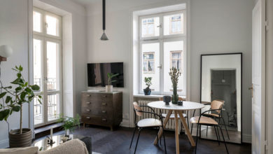 Фото - Простой, но приятный и стильный интерьер угловой квартиры в Швеции (51 кв. м)