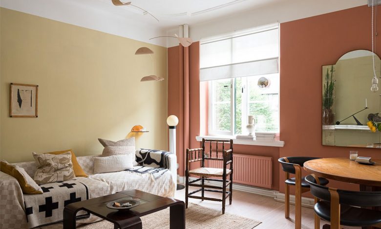 Фото - Неожиданная Скандинавия: небольшая квартира в интересной цветовой гамме (48 кв. м)